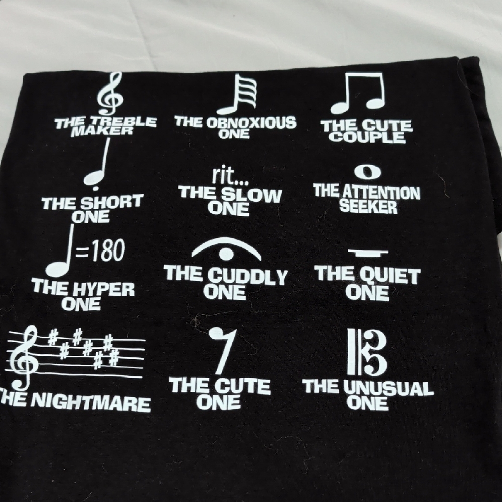 Musical Graphic Tee in Black